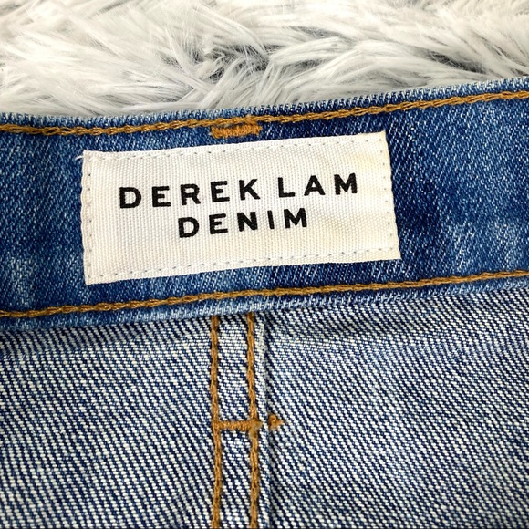 Derek Lam Denim Cleo Crossover Mini Skirt EUC - Picture 10 of 12